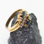 Anillo Roma oro y zafiros - Imagen 2