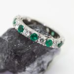 Anillo Caribe oro blanco y brillantes - Imagen 3