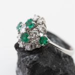 Anillo Claudia oro blanco y brillantes