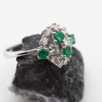 Anillo Claudia oro blanco y brillantes - Imagen 2
