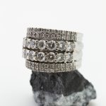 Anillo Reina de España oro blanco y brillantes - Imagen 3