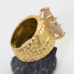 Anillo Kirham oro con topazio central - Imagen 2