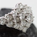 Anillo Hurrem oro blanco y brillantes
