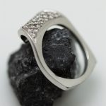 Anillo Hawái oro blanco y brillantes - Imagen 3