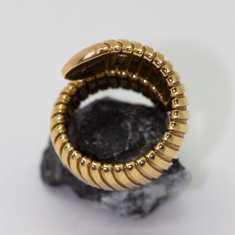 Anillo oro amarillo estilo tubogas