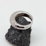 Anillo cuajado oro blanco - Imagen 2