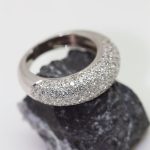 Anillo cuajado oro blanco - Imagen 3