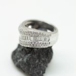 Anillo Tiara oro blanco