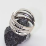Anillo Jimena oro blanco con 2 filas de brillantes - Imagen 2