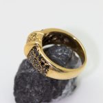 Anillo Esquivel oro amarillo con zairos y citrinos - Imagen 2