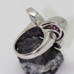 Anillo Mariposa oro blanco brillantes y turmalinas - Imagen 3