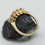 Anillo Grace vintage oro amarillo y brillantes - Imagen 2