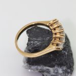 Anillo Grace vintage oro amarillo y brillantes - Imagen 3