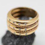 Anillo Elena oro amarillo y brillantes
