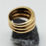 Anillo Elena oro amarillo y brillantes - Imagen 3