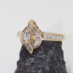 Anillo Mariana oro amarillo y brillantes