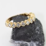 Anillo Macarena oro amarillo y brillantes - Imagen 4