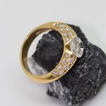 Anillo Gisela oro amarillo y brillantes - Imagen 2
