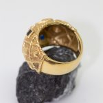 Anillo Yanes oro amarillo y zafiros - Imagen 2