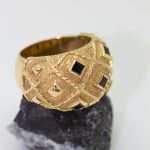 Anillo Yanes oro amarillo y zafiros - Imagen 3