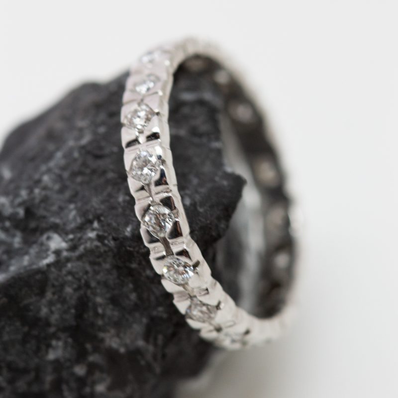Anillo Marla oro blanco y brillantes