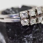 Anillo Florencia oro blanco y brillantes - Imagen 4