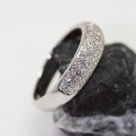 Anillo Luna oro blanco y brillantes - Imagen 2
