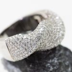 Anillo Tirabuzón oro blanco y brillantes - Imagen 4