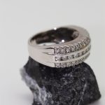 Anillo Cara oro blanco y brillantes