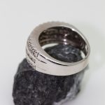 Anillo Cara oro blanco y brillantes - Imagen 2