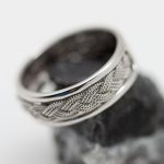 Anillo Trenzas oro blanco - Imagen 2