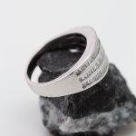 Anillo Triple baguettes oro blanco brillantes - Imagen 3