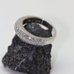 Anillo Fina oro blanco y brillantes