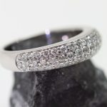 Anillo Fina oro blanco y brillantes - Imagen 3