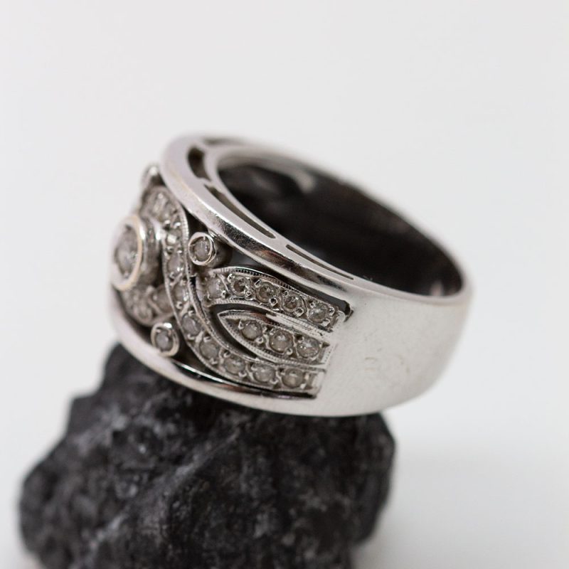 Anillo Mery oro blanco y brillantes