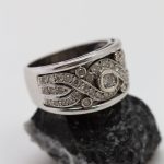 Anillo Mery oro blanco y brillantes - Imagen 3