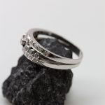Anillo Carina oro blanco y brillantes