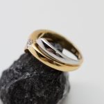 Anillo Triple oro y brillante