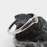 Anillo Ane oro blanco y brillante - Imagen 4