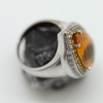 Anillo Topacio grande y brillantes - Imagen 5