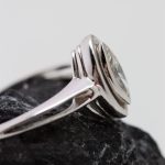 Anillo Lágrima oro blanco y brillantes - Imagen 5