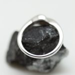 Anillo Gota oro blanco y brillante - Imagen 2