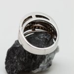 Anillo Cruzado oro blanco y brillantes