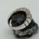 Anillo Atenas oro blanco y brillantes - Imagen 3