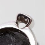 Anillo Corazón oro blanco y brillante - Imagen 4