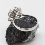 Anillo Rose oro blanco y brillantes - Imagen 2