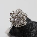 Anillo Rose oro blanco y brillantes - Imagen 4