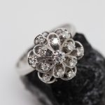 Anillo Rose oro blanco y brillantes - Imagen 5