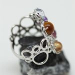 Anillo Multicolor oro blanco - Imagen 3