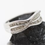 Anillo Combi oro blanco y brillantes - Imagen 3